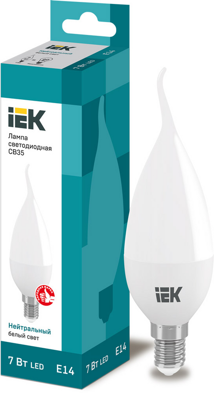 Лампа світлодіодна IEK (4606056485264) 7Вт, E14, 4000K